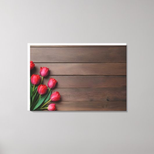 Toile Tulipes de printemps pour la Saint Valentin (Recto)