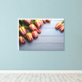 Toile Tulipes de printemps pour la Saint Valentin (Insitu (Plancher de Bois))