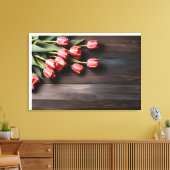 Toile Tulipes de printemps pour la Saint Valentin (Insitu(Salon))