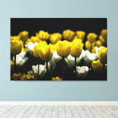 Toile Tulipes Jaune Et Blanc (Insitu (Plancher de Bois))