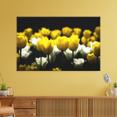 Toile Tulipes Jaune Et Blanc (Insitu(Salon))