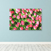Toile Tulipes roses (Insitu (Plancher de Bois))