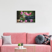 Toile Tulipes roses délicates (Insitu(Salon))