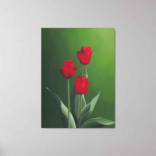 Toile Tulipes rouges (Recto)