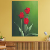 Toile Tulipes rouges (Insitu(Salon))