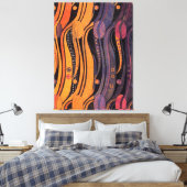 Toile Tulipes stylisées vintages (Insitu(Chambre))