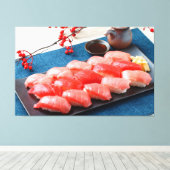 Toile Tuna Harmony – Japanese Sushi Canvas (Insitu (Plancher de Bois))
