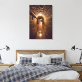 Toile Tunnel de mine de sel faiblement éclairé (Insitu(Chambre))