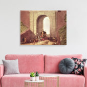 Toile Tunnel Highgate, gravé par George Hunt, vers 1830 (Insitu(Salon))