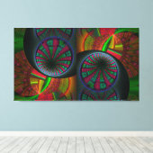 Toile Tunneling Fractal Psychedelic (Insitu (Plancher de Bois))