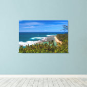 Toile Tunnels Beach vue depuis le Kalalau Trail (Insitu (Plancher de Bois))
