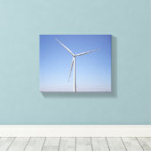 Toile Turbine éolienne dans un terrain rural de l'Oklaho (Insitu (Plancher de Bois))