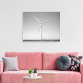 Toile Turbine éolienne noire et blanche en Oklahoma 16x2 (Insitu(Salon))