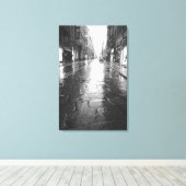 Toile Turin Italie, Soirée Rue Humide (Insitu (Plancher de Bois))