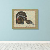 Toile Turkeys Standard Bronze Portrait (Insitu (Plancher de Bois))