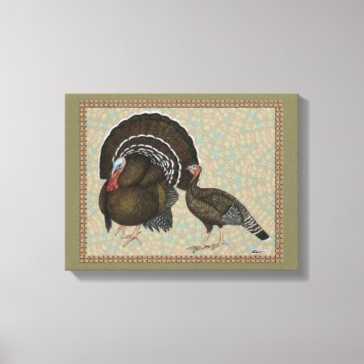 Toile Turkeys Standard Bronze Portrait (Recto)