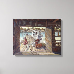 Toile "Turne Shed at Dawn" de Charlie Rapsky