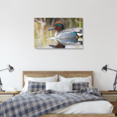 Toile Turquoise à ailes vertes (Insitu(Chambre))