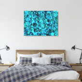 Toile Turquoise bleu clair (Insitu(Chambre))