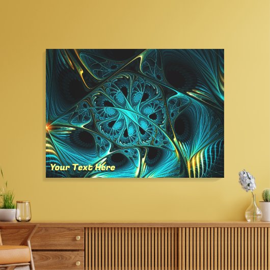 Toile Turquoise électrique (Insitu(Salon))