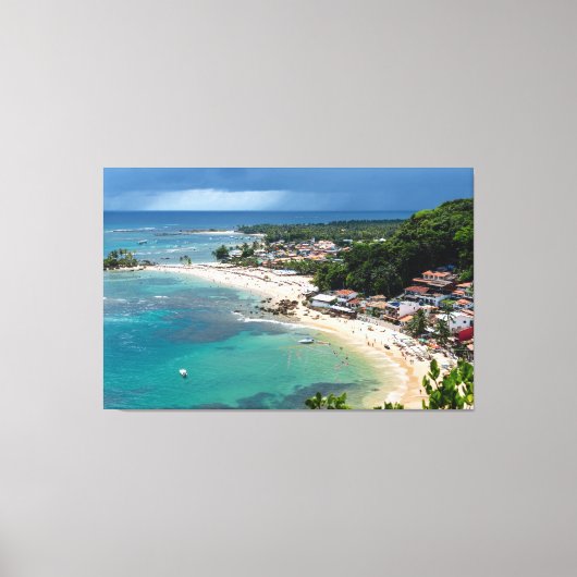 Toile Turquoise Haven of Morro de São Paulo (Recto)