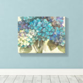 Toile Turquoise hydrangea (Insitu (Plancher de Bois))