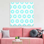 Toile Turquoise Moderne Sunburst (Insitu(Salon))