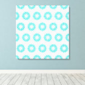 Toile Turquoise Moderne Sunburst (Insitu (Plancher de Bois))