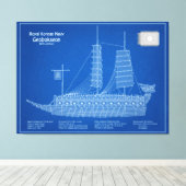 Toile Turtle Ship Geobukseon - Plan d'expédition ABD (Insitu (Plancher de Bois))