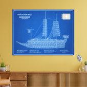 Toile Turtle Ship Geobukseon - Plan d'expédition ABD (Insitu(Salon))