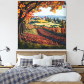 Toile Tuscany Italy Vineyard Landscape Stretched Canvas  (Insitu(Chambre))