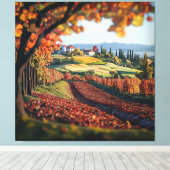 Toile Tuscany Italy Vineyard Landscape Stretched Canvas  (Insitu (Plancher de Bois))