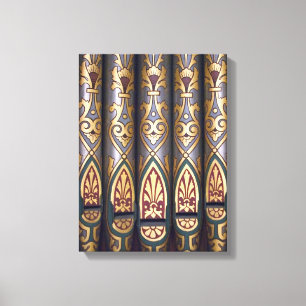Toile Tuyaux d'orgue peints