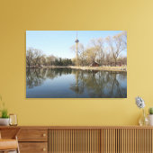 Toile tv tower lake (Insitu(Salon))