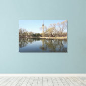 Toile tv tower lake (Insitu (Plancher de Bois))