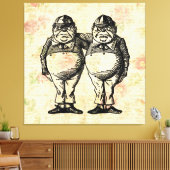 Toile Tweedledee and Tweedledum Alice à Wonderland (Insitu(Salon))