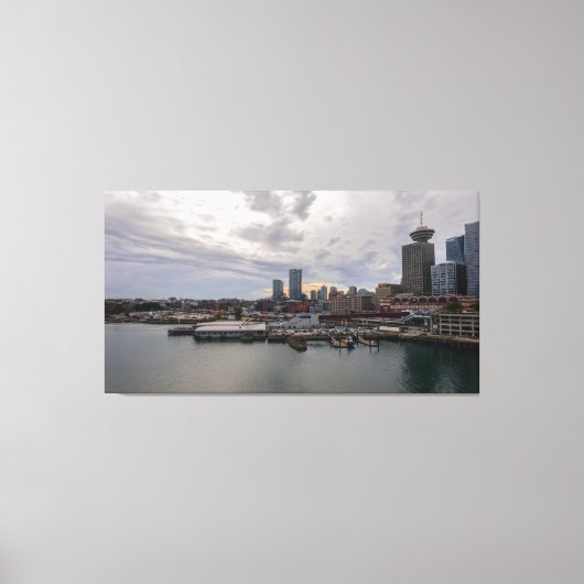 Toile Twilight du port de Vancouver (Recto)