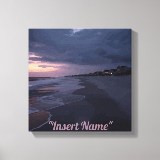 Toile Twilight en bord de mer (Recto)