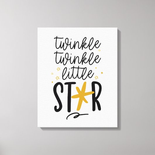 Toile Twinkle Twinkle Little Star Doodle (Recto)