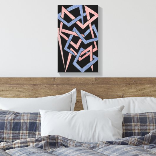 Toile Twisted Hues Canvas (Insitu(Chambre))