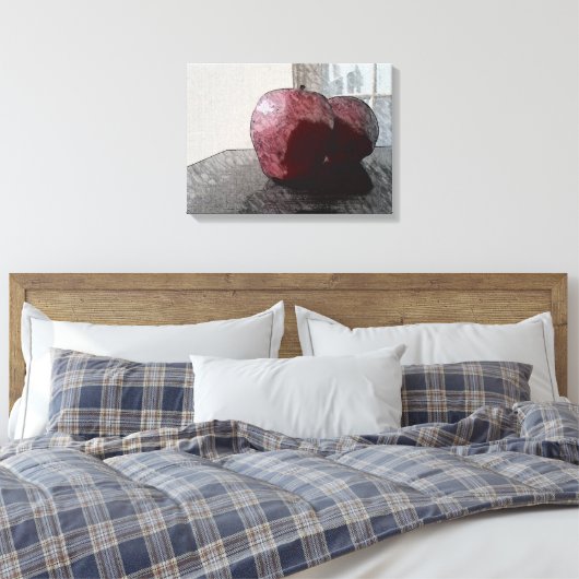 Toile Two Apples Digital Art (Insitu(Chambre))