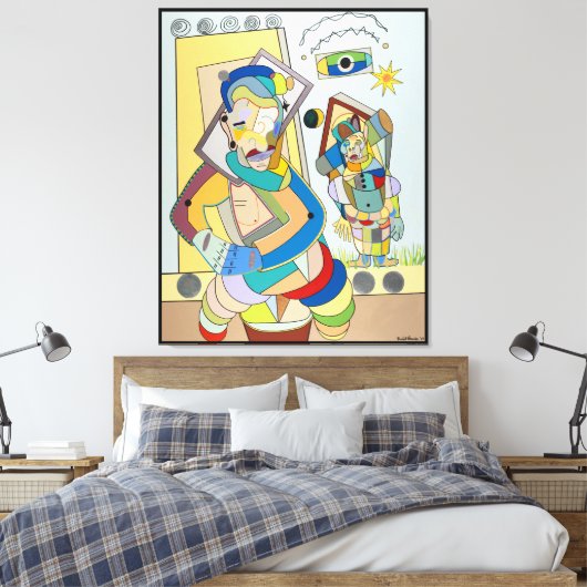 Toile "Two Figures : O and Ru" par Ruchell Alexander (Insitu(Chambre))