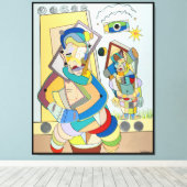 Toile "Two Figures : O and Ru" par Ruchell Alexander (Insitu (Plancher de Bois))