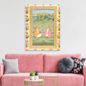 Toile Two nobles seated in a landscape, from the Small C (Insitu(Salon))
