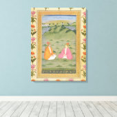 Toile Two nobles seated in a landscape, from the Small C (Insitu (Plancher de Bois))