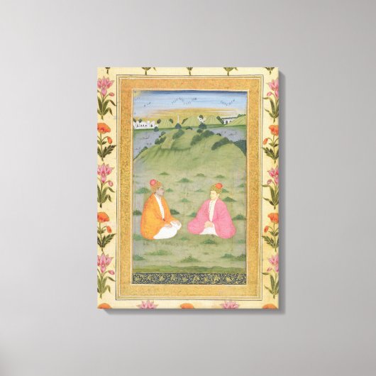 Toile Two nobles seated in a landscape, from the Small C (Recto)