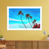 Toile Two Palm Trees Wall Art | Tropical Minimalist (Insitu(Salon))