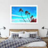 Toile Two Palm Trees Wall Art | Tropical Minimalist (Insitu(Chambre))