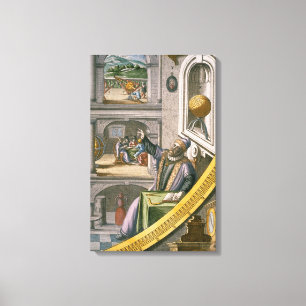 Toile Tycho Brahe (1546-1601) a vieilli 40, parmi son