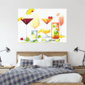 Toile Types de cocktails (Insitu(Chambre))